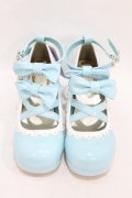 axes femme kawaii / ダブルリボンスカラップパンプス M ミント H-25-08-14-1047-AX-SH-NS-ZH