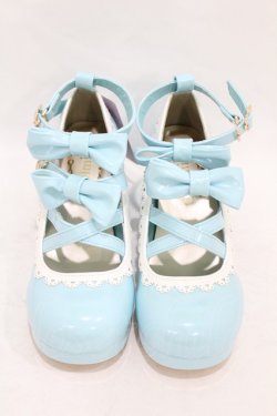 画像1: axes femme kawaii / ダブルリボンスカラップパンプス M ミント H-25-08-14-1047-AX-SH-NS-ZH