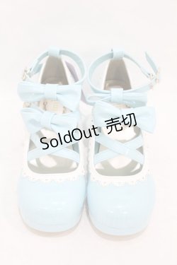 画像1: axes femme kawaii / ダブルリボンスカラップパンプス M ミント H-25-08-14-1047-AX-SH-NS-ZH