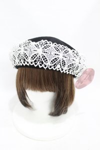 m petit by misako / TT*AMレースBベレー  ブラック H-25-08-14-1049-LO-AC-NS-ZH