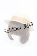 m petit by misako / AMブレードカンカン帽  生成り H-25-08-14-1051-LO-AC-NS-ZT-K011