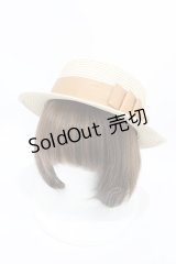 m petit by misako / AMブレードカンカン帽  生成り H-25-08-14-1051-LO-AC-NS-ZT-K011