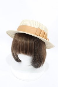 m petit by misako / AMブレードカンカン帽  生成り H-25-08-14-1051-LO-AC-NS-ZH