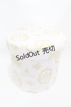画像1: m petit by misako / NINA'sコラボ スツール収納BOX  オフ H-25-08-14-1052-LO-ZA-NS-ZH