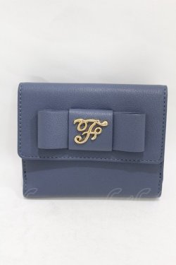 画像1: Maison de FLEUR / オペラリボンウォレット  ブルー H-25-08-14-1053-LO-ZA-NS-ZH