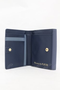 画像2: Maison de FLEUR / オペラリボンウォレット  ブルー H-25-08-14-1053-LO-ZA-NS-ZH
