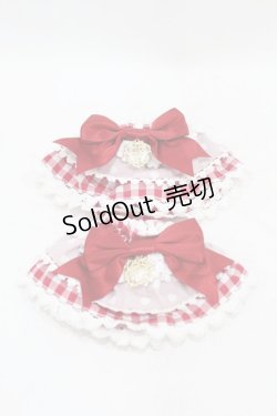 画像1: BABY,THE STARS SHINE BRIGHT / Milky sodaなmy lovely heroineお袖とめ  エンジ H-25-08-14-1054-BA-AC-NS-ZH