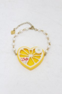 画像1: BABY,THE STARS SHINE BRIGHT / Cheerful Lemonブレスレット  イエロー H-25-08-14-1056-BA-AC-NS-ZH