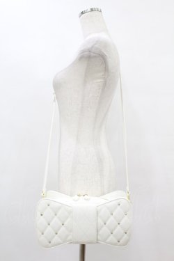 画像1: Angelic Pretty / キルティング宝石リボンポシェット  オフ H-25-08-14-1058-AP-BG-NS-ZH