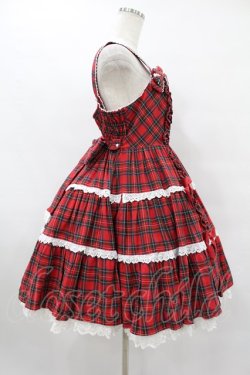 画像3: Angelic Pretty / タータンチェック肩リボンジャンパースカート Free レッド H-25-08-14-1006-AP-OP-NS-ZH