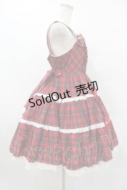 画像3: Angelic Pretty / タータンチェック肩リボンジャンパースカート Free レッド H-25-08-14-1006-AP-OP-NS-ZH