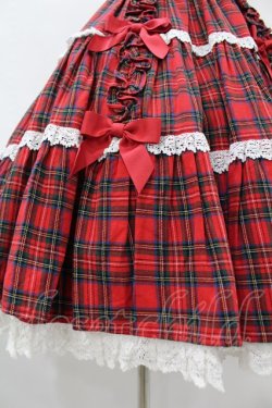 画像5: Angelic Pretty / タータンチェック肩リボンジャンパースカート Free レッド H-25-08-14-1006-AP-OP-NS-ZH