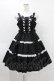 画像1: Angelic Pretty / 肩リボンジャンパースカート Free ブラック H-25-08-14-1008-AP-OP-NS-ZH (1)