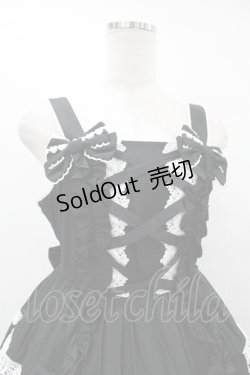 画像4: Angelic Pretty / 肩リボンジャンパースカート Free ブラック H-25-08-14-1008-AP-OP-NS-ZH