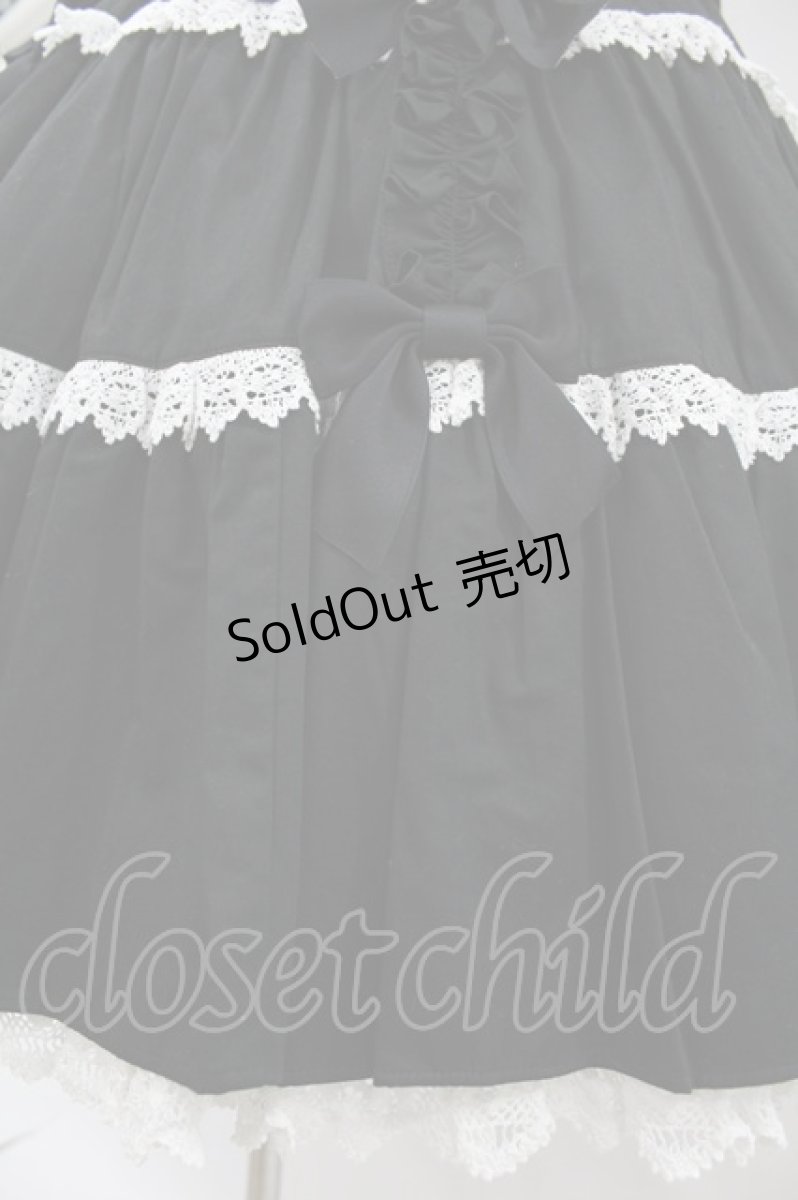 画像5: Angelic Pretty / 肩リボンジャンパースカート Free ブラック H-25-08-14-1008-AP-OP-NS-ZH (5)