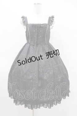 画像1: Angelic Pretty / Twinkle Skyジャンパースカート Free ブラック H-25-08-14-1009-AP-OP-NS-ZH