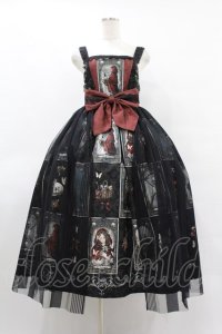Royal Princess Alice / Little Red Riding Hood Tarot 赤ずきんのタロット ・粟木こぼねコラボ ペプラム付きドレス Free ブラック H-25-08-14-1010-LO-OP-NS-ZH