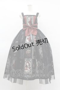Royal Princess Alice / Little Red Riding Hood Tarot 赤ずきんのタロット ・粟木こぼねコラボ ペプラム付きドレス Free ブラック H-25-08-14-1010-LO-OP-NS-ZH