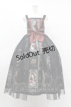 画像1: Royal Princess Alice / Little Red Riding Hood Tarot 赤ずきんのタロット ・粟木こぼねコラボ ペプラム付きドレス Free ブラック H-25-08-14-1010-LO-OP-NS-ZH