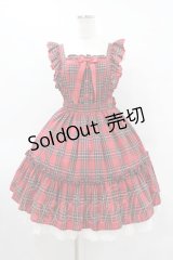 Angelic Pretty / LovelyタータンジャンパースカートSet Free レッド H-25-08-14-1002-AP-OP-NS-ZH