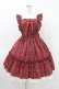 画像1: Angelic Pretty / LovelyタータンジャンパースカートSet Free レッド H-25-08-14-1002-AP-OP-NS-ZH (1)