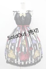 Enchantlic Enchantilly / トランプローズシャンタンジャンパースカート Free ブラック H-25-08-14-1011-LO-OP-NS-ZH