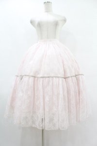 Angelic Pretty / Romantic Lacy Dollスカート Free ピンク H-25-08-14-1013-AP-SK-NS-ZH