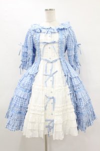 Angelic Pretty / Little Houseワンピース Free サックス H-25-08-14-1014-AP-OP-NS-ZH