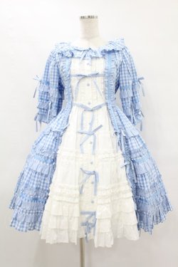 画像1: Angelic Pretty / Little Houseワンピース Free サックス H-25-08-14-1014-AP-OP-NS-ZH