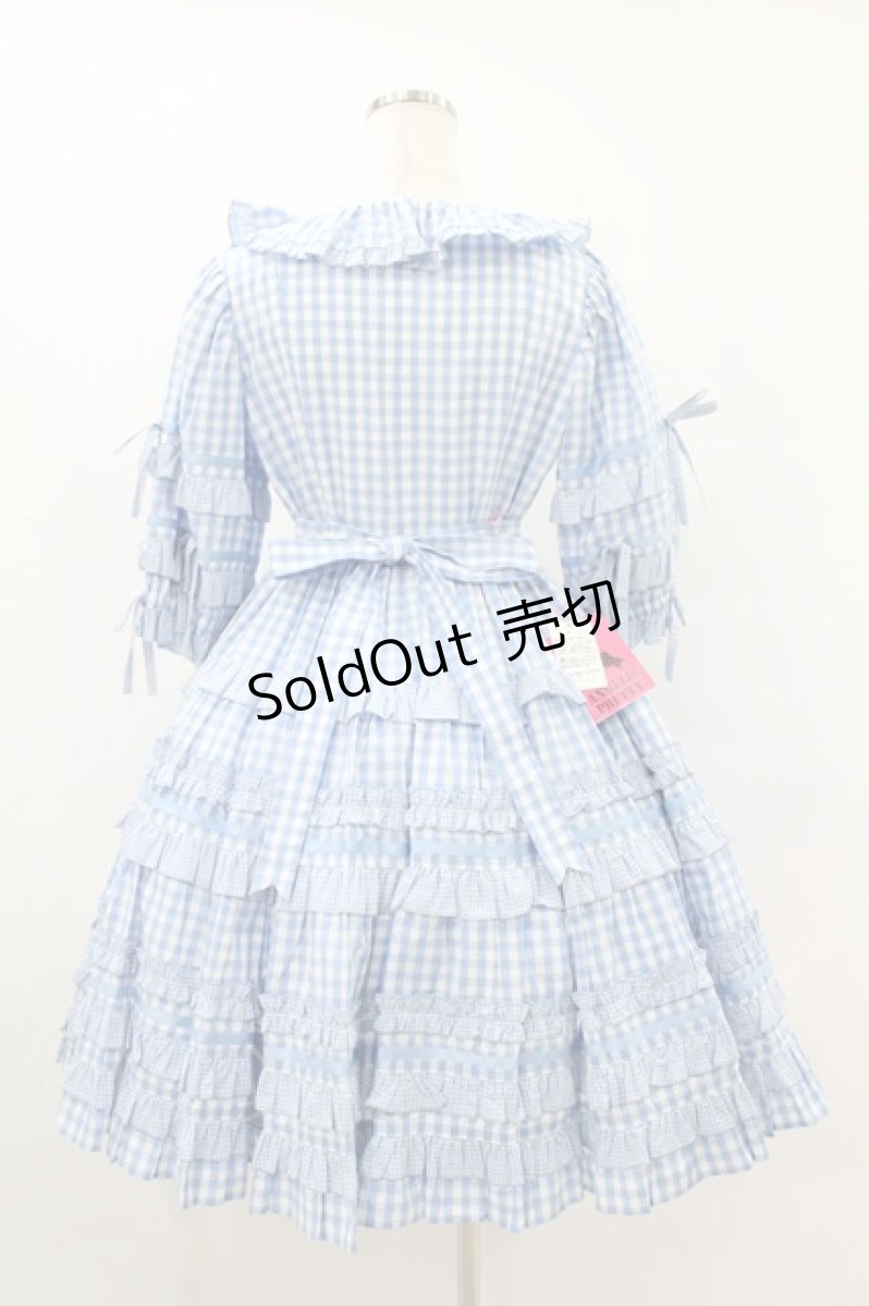 画像2: Angelic Pretty / Little Houseワンピース Free サックス H-25-08-14-1014-AP-OP-NS-ZH (2)