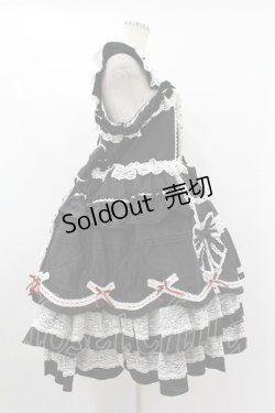 画像3: Yolanda（海外ロリータブランド） / ティアードジャンパースカート XXXL ブラック H-25-08-14-1016-EL-OP-NS-ZH
