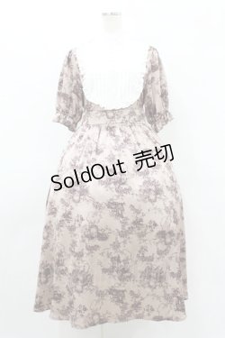 画像1: m petit by misako / AM*トワルドジュイワンピース L ピンク H-25-08-14-1018-LO-OP-NS-ZH