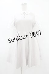 evelyn / 襟刺繍ワンピース Free グレージュ H-25-08-14-1020-LO-OP-NS-ZH