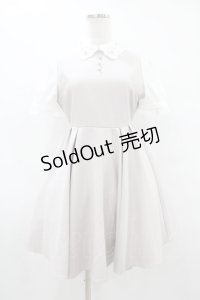 evelyn / 襟刺繍ワンピース Free グレージュ H-25-08-14-1020-LO-OP-NS-ZH