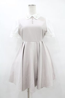 画像1: evelyn / 襟刺繍ワンピース Free グレージュ H-25-08-14-1020-LO-OP-NS-ZH
