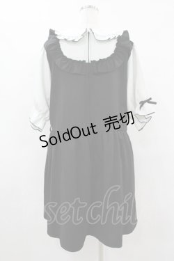 画像2: DearMyLoveWhip / お茶会フリルハートリボンワンピース 5L ブラック H-25-08-14-1021-0-OP-NS-ZH