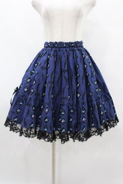 画像1: metamorphose / Masquerade Ladyフリルスカート Free ネイビー H-25-08-14-1022-ME-SK-NS-ZH