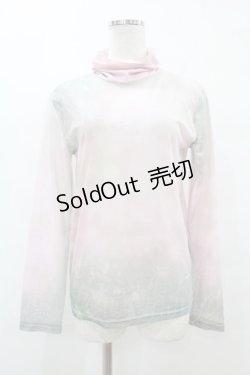 画像1: merry jenny / diaryエアリーメッシュトップス  ピンク H-25-08-14-010-LO-TO-KB-ZH