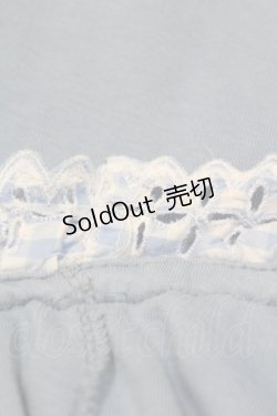 画像3: Jane Marple / カットワークギンガムカットソー  サックス H-25-08-14-012-JM-TO-KB-ZT383