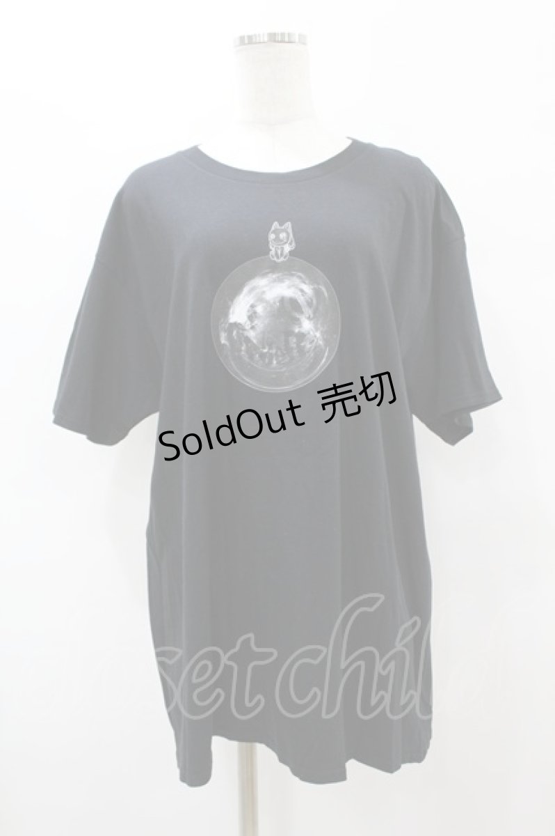 画像1: NieR CLOTHING / プリント半袖CUTSEW XL 黒 H-25-08-14-015-PU-TO-KB-ZT256 (1)