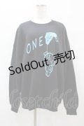 NieR Clothing / プリントSWEAT   黒×青 H-25-08-14-016-PU-TO-KB-ZH
