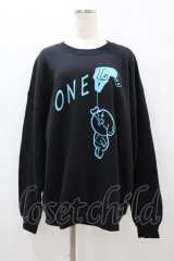 NieR Clothing / プリントSWEAT   黒×青 H-25-08-14-016-PU-TO-KB-ZH