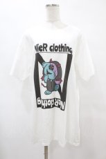 画像1: NieR CLOTHING / プリント半袖CUTSEW XL 白 H-25-08-14-017-PU-TO-KB-ZT376 (1)