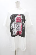 画像1: NieR CLOTHING / プリント半袖CUTSEW XL 白 H-25-08-14-018-PU-TO-KB-ZT375 (1)