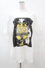 画像1: NieR CLOTHING / プリント半袖CUTSEW XL 白 H-25-08-14-020-PU-TO-KB-ZT375 (1)