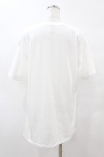 画像2: NieR CLOTHING / プリント半袖CUTSEW  白 H-25-08-14-022-PU-TO-KB-ZT375 (2)
