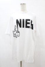 画像1: NieR CLOTHING / プリント半袖CUTSEW XL 白 H-25-08-14-023-PU-TO-KB-ZT375 (1)