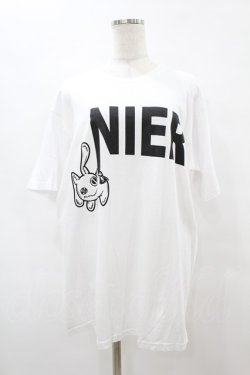 画像1: NieR Clothing / プリント半袖CUTSEW XL 白 H-25-08-14-023-PU-TO-KB-ZH