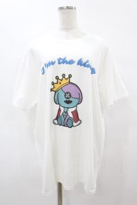NieR Clothing / KING ONE君 CUTSEW【I’m the king】  白 H-25-08-14-024-PU-TO-KB-ZH