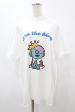 画像1: NieR CLOTHING / KING ONE君 CUTSEW【I’m the king】  白 H-25-08-14-024-PU-TO-KB-ZT375 (1)